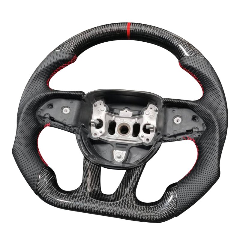 High quality personalized sports style car steering wheel For Dodge Charger Challenger GT SRT Carbon fiber steering wheel