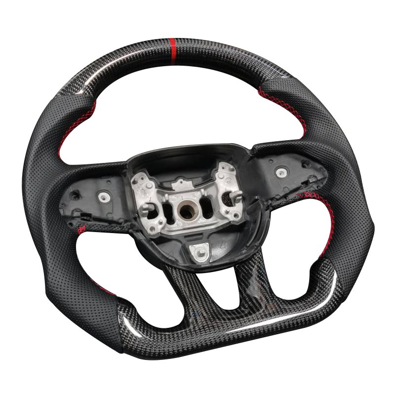 High quality personalized sports style car steering wheel For Dodge Charger Challenger GT SRT Carbon fiber steering wheel