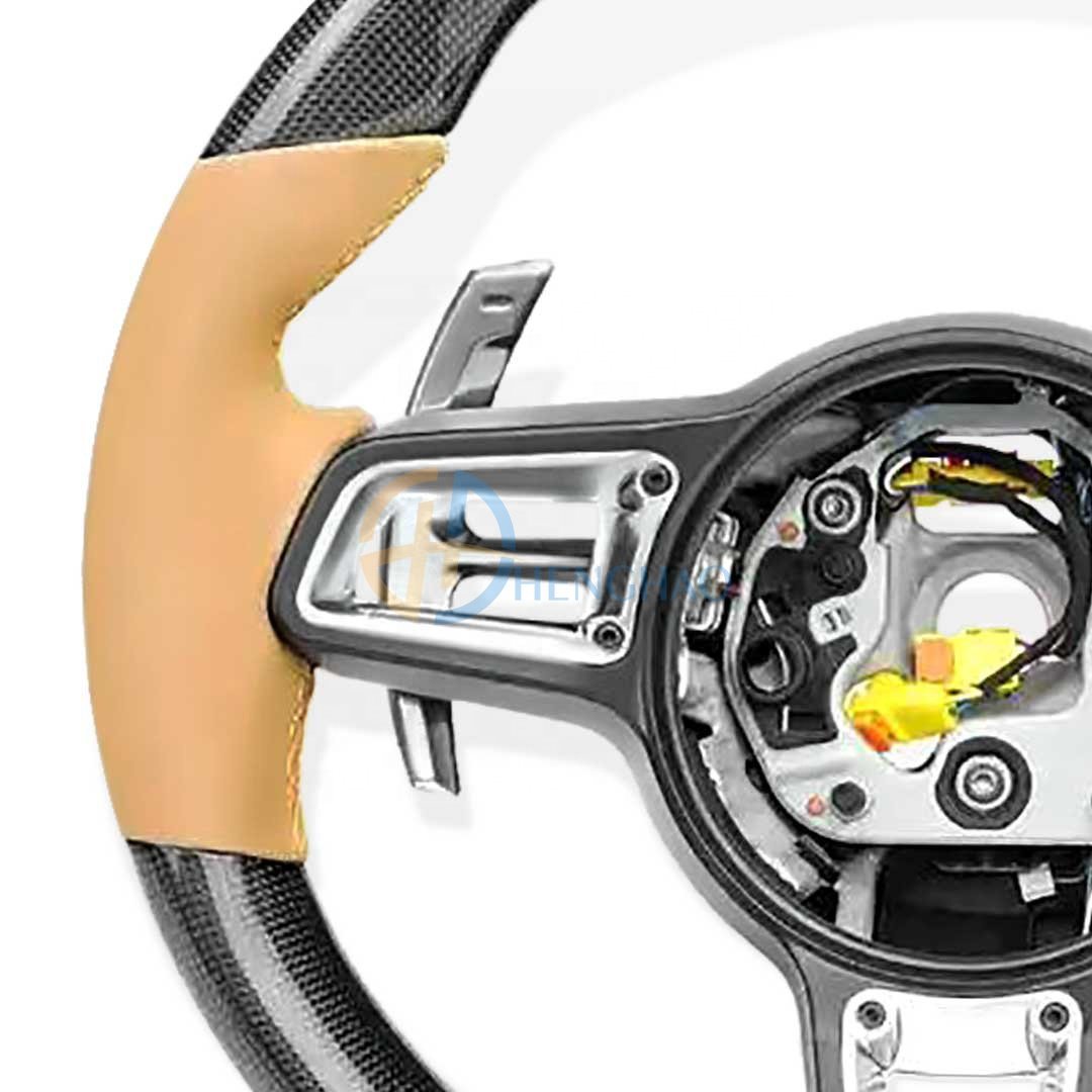 Factory Wholesale Price Carbon Fiber Steering Wheel For Porsche Cayenne Macan Boxster 718 911 Cayman Panamera Upgrade GT Style