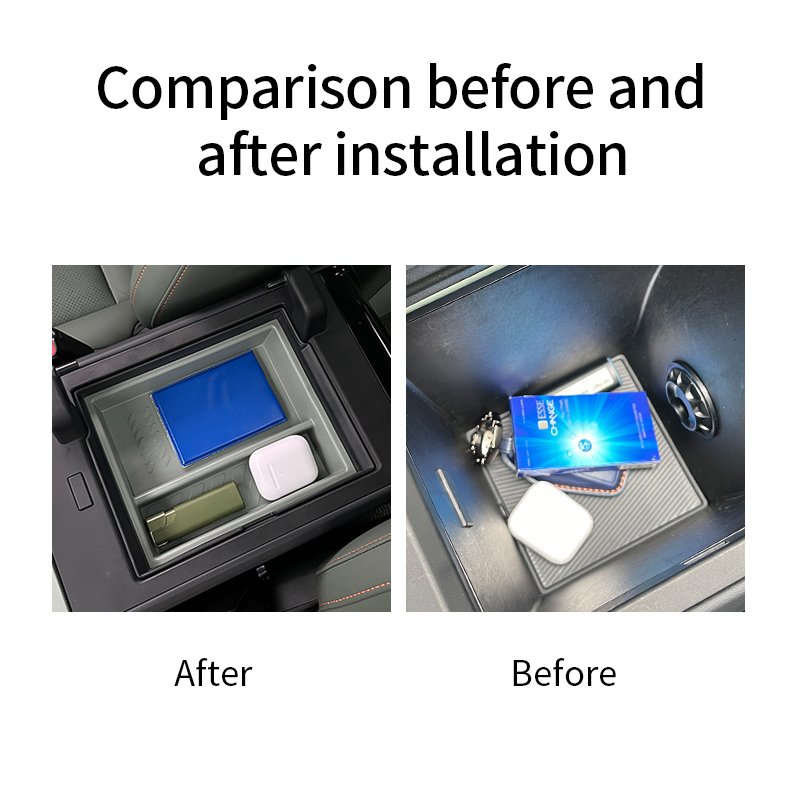 Specially Designed Chery ICAR 03 Car Organizer Armrest Box with Central Control Lower Storage Water Cup Cover Modification Pad