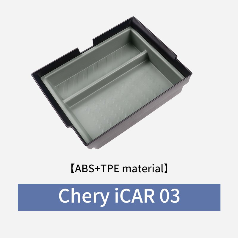 Specially Designed Chery ICAR 03 Car Organizer Armrest Box with Central Control Lower Storage Water Cup Cover Modification Pad