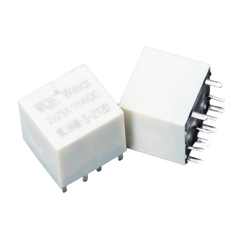 WQE China relay manufacturer WL8NW 2C/2A contact type max 30A current 8 pins pcb mount relay coil 6/9/12/24vdc 0.64W 0.8W