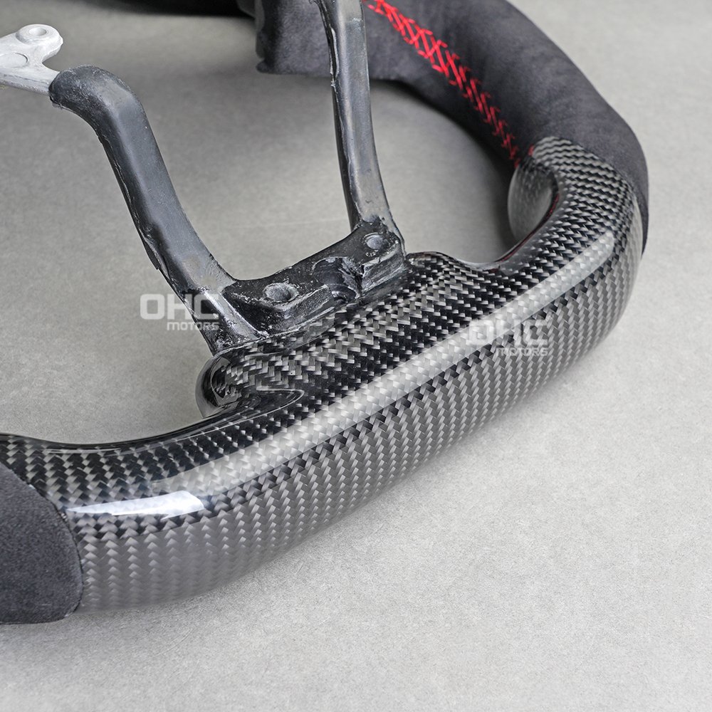 Wholesale Price Type R Steering Wheel For 2016 2018 2019 2020 2021 Honda 10th Gen Civic Carbon Fiber Steering Wheel Alcantar-a