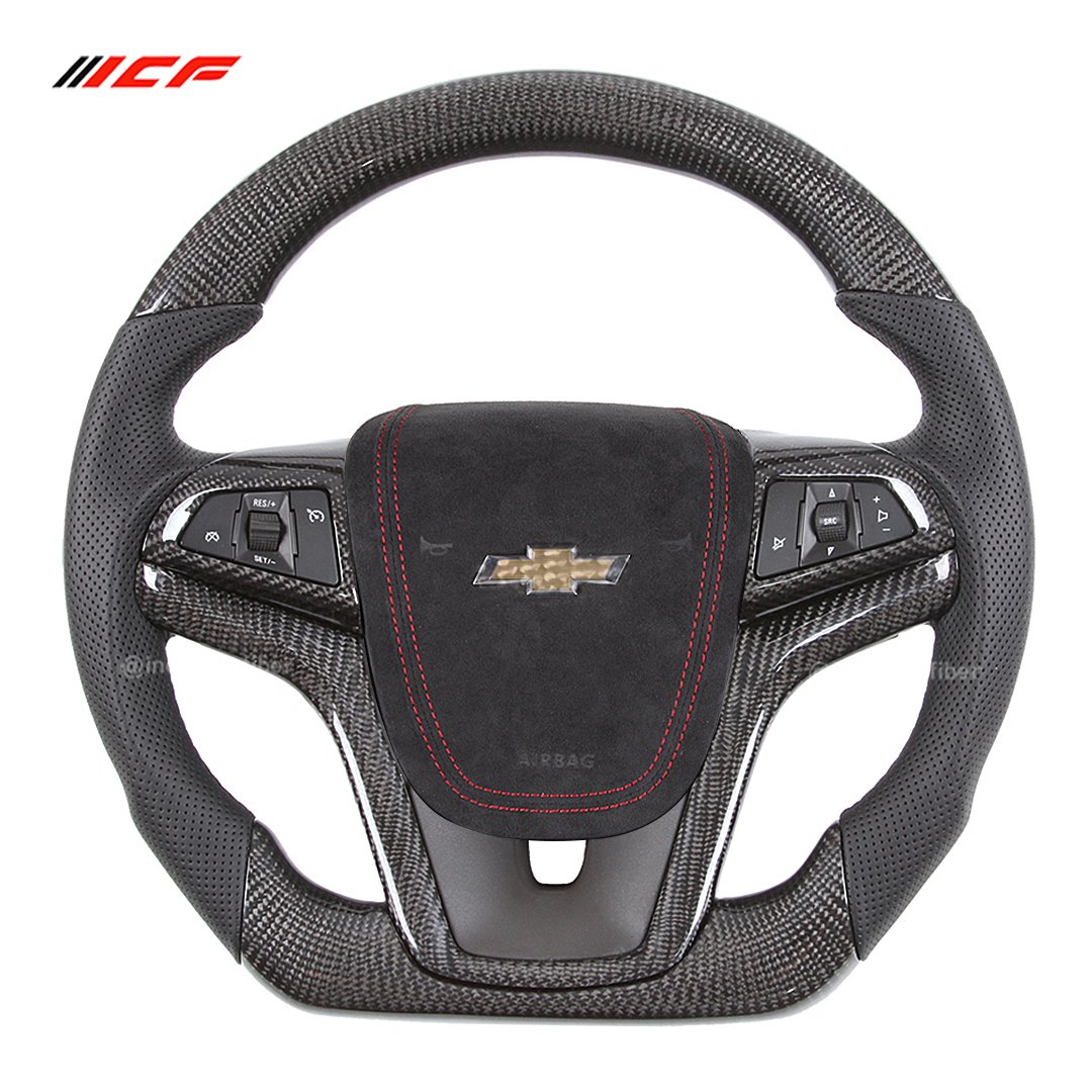 100% Real Carbon Fiber Steering Wheel for Chevrolet C6/7/8 Corvette Cruze Camaro