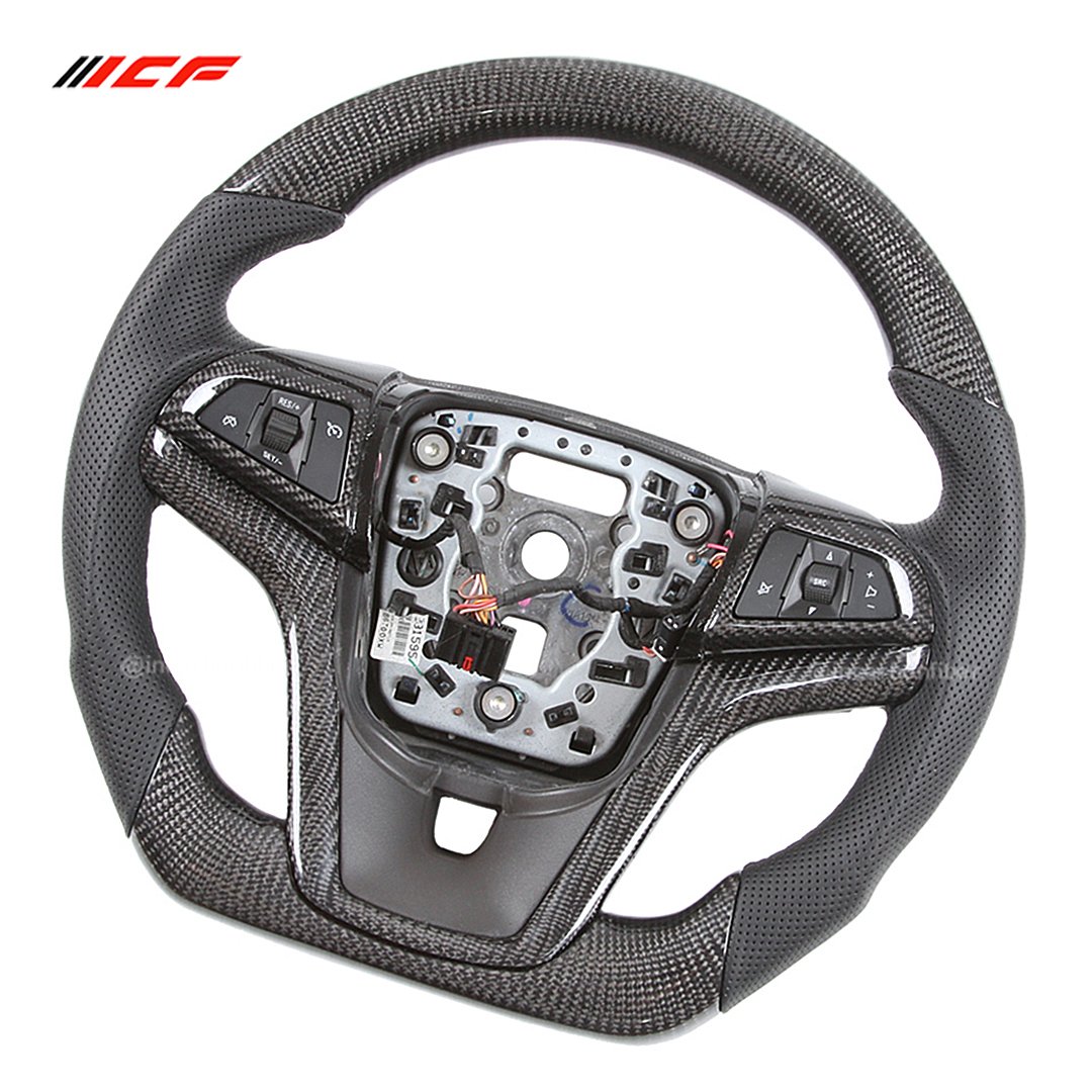 100% Real Carbon Fiber Steering Wheel for Chevrolet C6/7/8 Corvette Cruze Camaro