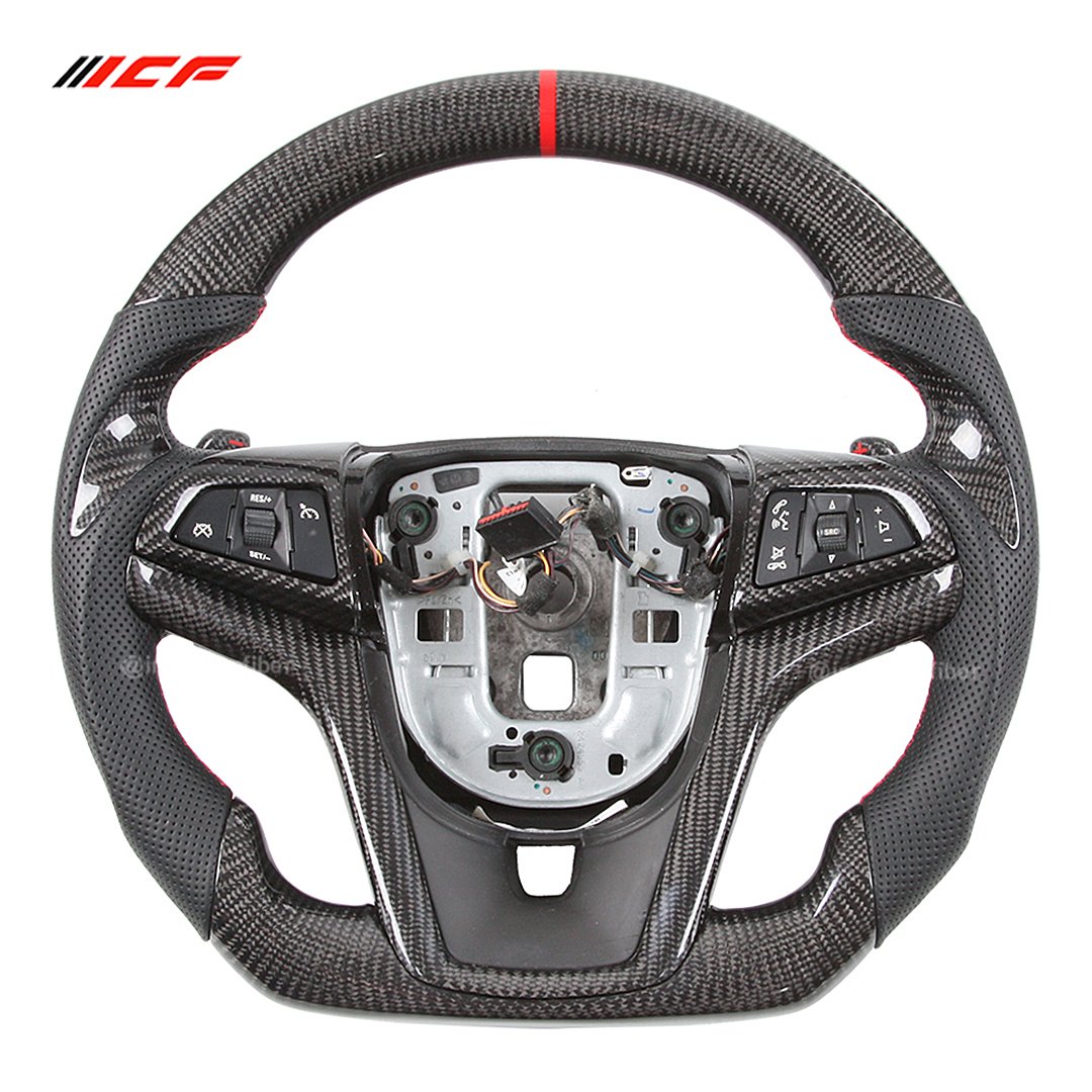 100% Real Carbon Fiber Steering Wheel for Chevrolet C6/7/8 Corvette Cruze Camaro