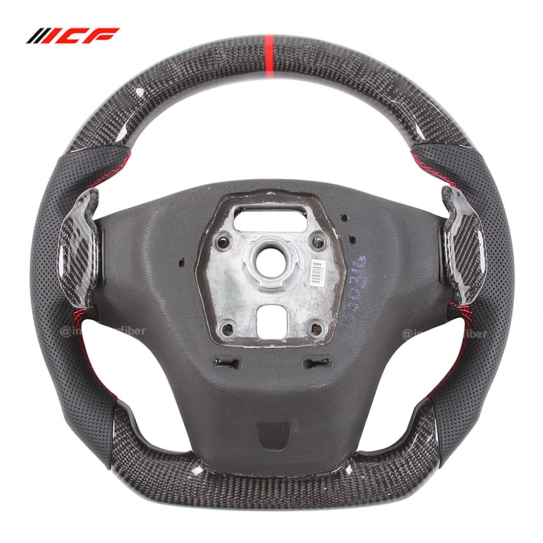 100% Real Carbon Fiber Steering Wheel for Chevrolet C6/7/8 Corvette Cruze Camaro