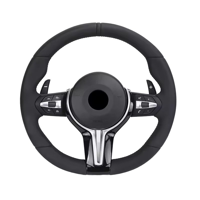 M Sport Glossy Black Carbon Fiber Trim Leather Steering Wheel for BMW F07 F10 F20 F30 F32 G12 G20 G30 M3 F80 M4 M5 X5 E70 E90
