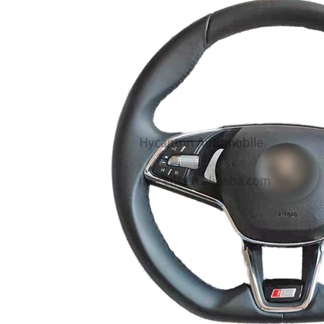 High quality Modification Superior quality Leather Steering Wheel For Skoda superb octavia car Steering Wheel