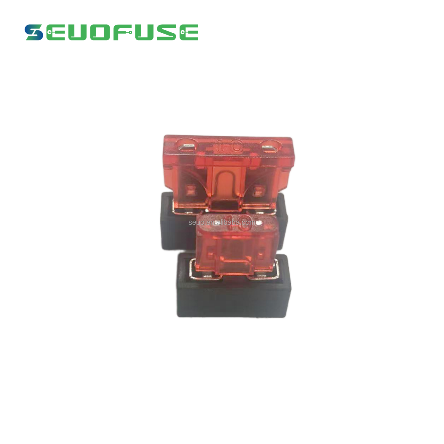 Fuse Holder Single Slot Automotive Blade APR/APM/APS/ATC/ATM/ATO/ATY 1P, 30 a Through Hole Replace