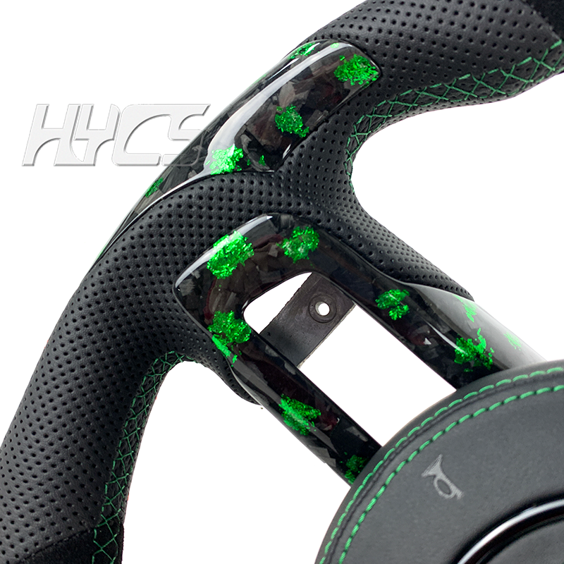 Car Interior Accessories Forged Carbon Fiber Steering Wheel For Ford Mustang 2015-2023