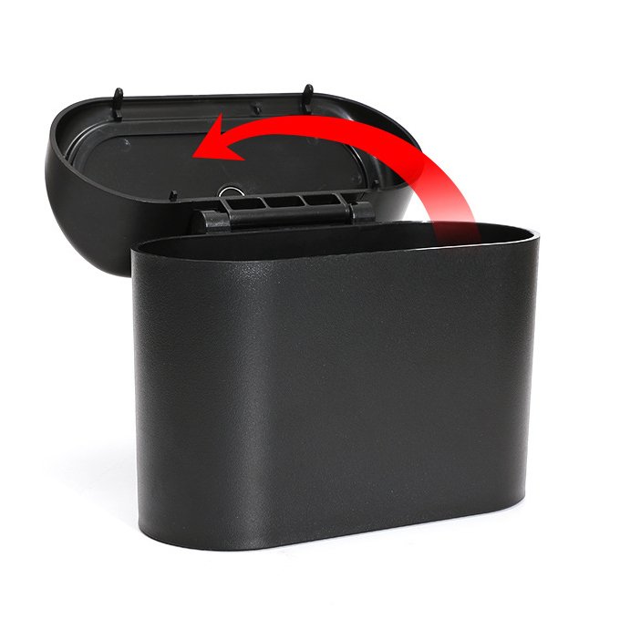 Customized Multifunctional Car Trash Can Armrest Mount Seat Car Trash Bag Storage Box Organizers Waste Bin Trash Containers