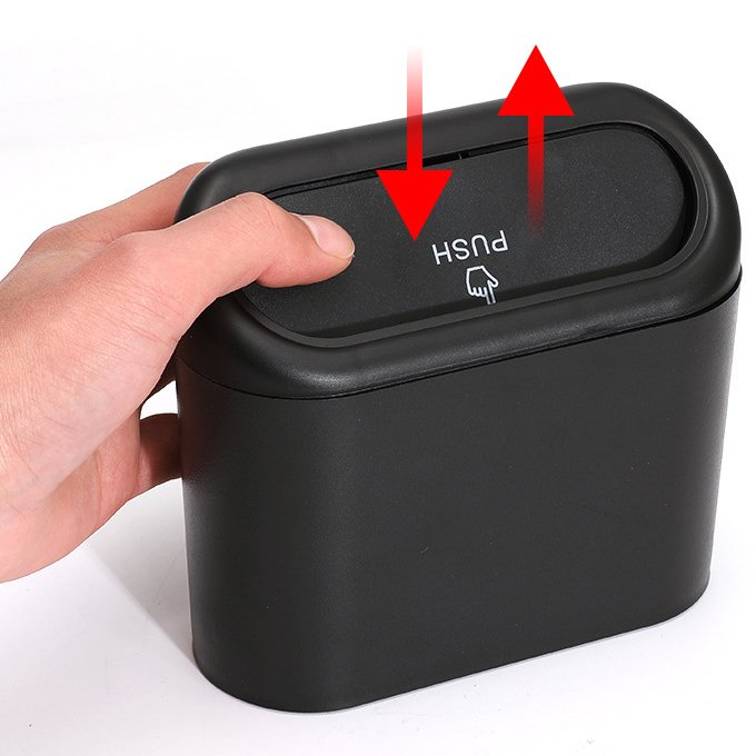 Customized Multifunctional Car Trash Can Armrest Mount Seat Car Trash Bag Storage Box Organizers Waste Bin Trash Containers