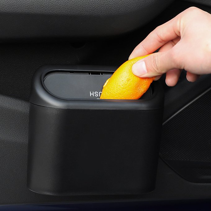 Customized Multifunctional Car Trash Can Armrest Mount Seat Car Trash Bag Storage Box Organizers Waste Bin Trash Containers