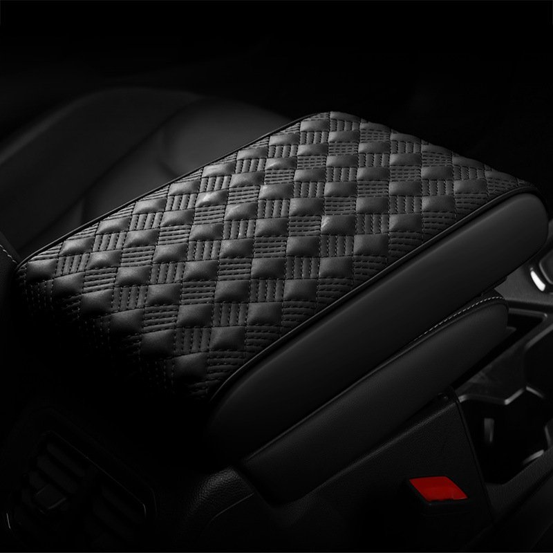 General Motors Elbow Forearm Cover Wrist Rest Support With Pocket PU Leather Car Center Console Extender Armrest Box Protector