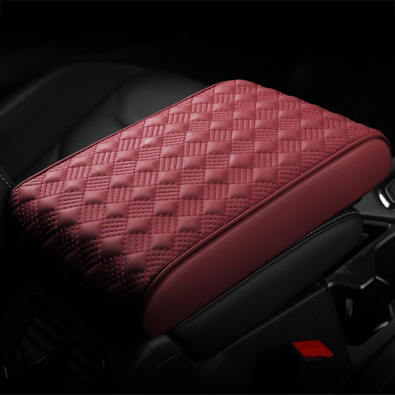 General Motors Elbow Forearm Cover Wrist Rest Support With Pocket PU Leather Car Center Console Extender Armrest Box Protector