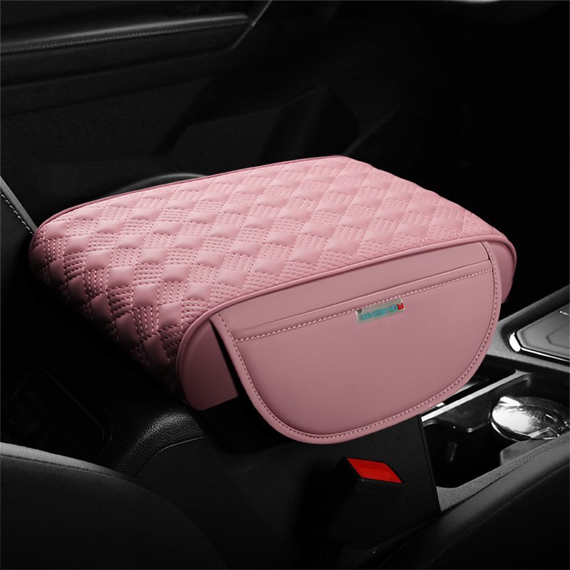 General Motors Elbow Forearm Cover Wrist Rest Support With Pocket PU Leather Car Center Console Extender Armrest Box Protector