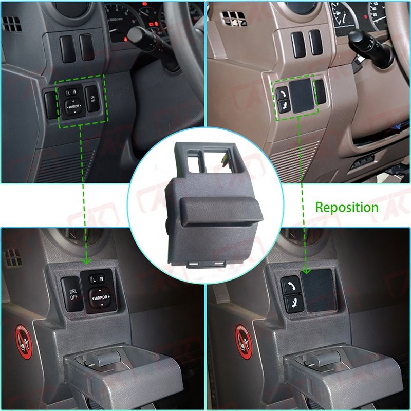 Internal Accessories Passenger RHD LHD Side Drink Coffee Cup Holder for Toyota Land Cruiser 70 Series LC70/71/75/76/77/78/79