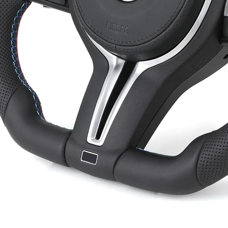 Flat Bottom Full Leather LED M Sport Steering Wheel for BMW F10 F15 F20 F22 F30 F32 X5 E70 X6 E71 E90 E92 F80 F82 F87 F90 M8 F92