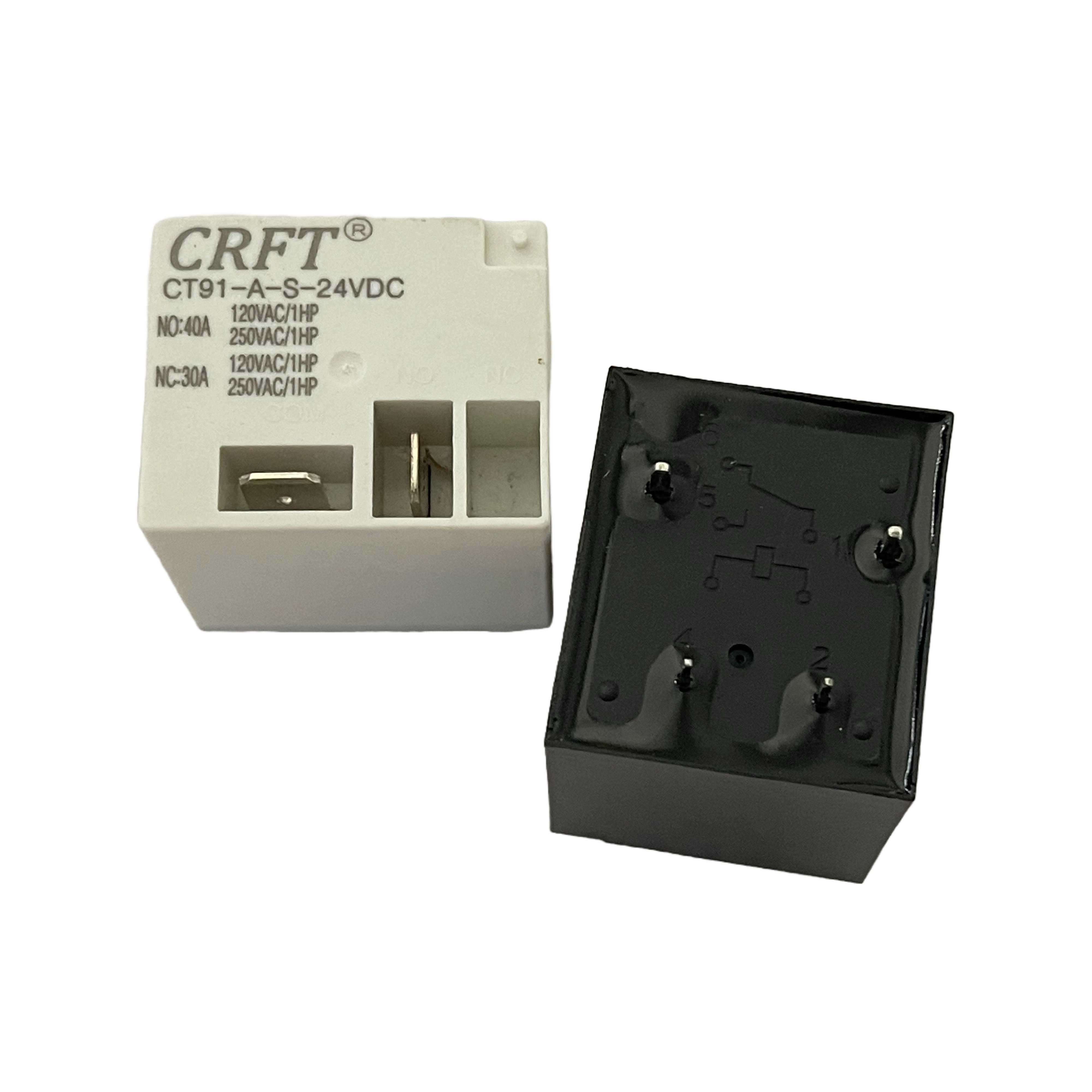 CT91 1 Form a B C Power Relay 30A 40A Industrial Relay 5V 6V 9V 12V 24V 48V PCB Quick Connect Terminal
