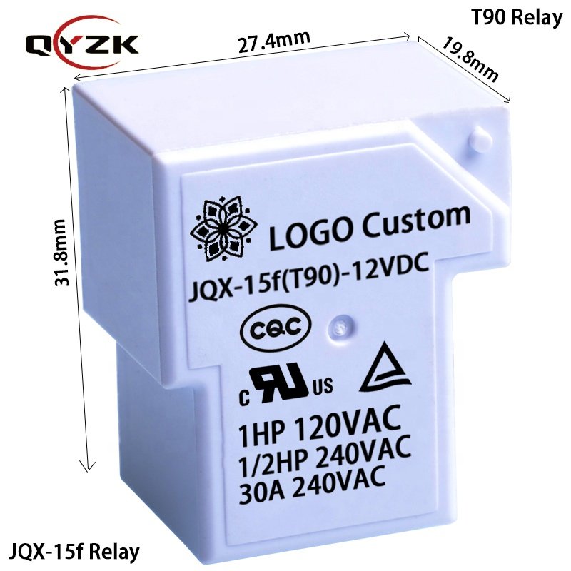 30a 40a Electromechanical Normally Open Mini 3 Volt 5V 6 Volt 24Vdc 48V Dc T90 Pcb 4 Pin 5 Pin 6 Pin Power Electric 12V Relay