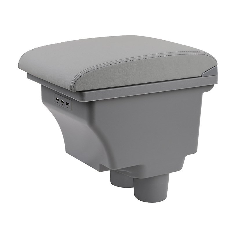 Special Car Interior Parts Armrest Console Center Storage Box Cup Holder Ashtray All Black with USB