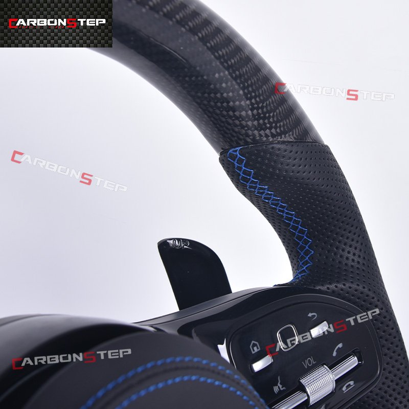 LED Display Carbon Fiber Steering Wheel For Mercedes Benz AM-G Vi-to W447 SLK R171 G Class A220 W219 GLE W176 W202