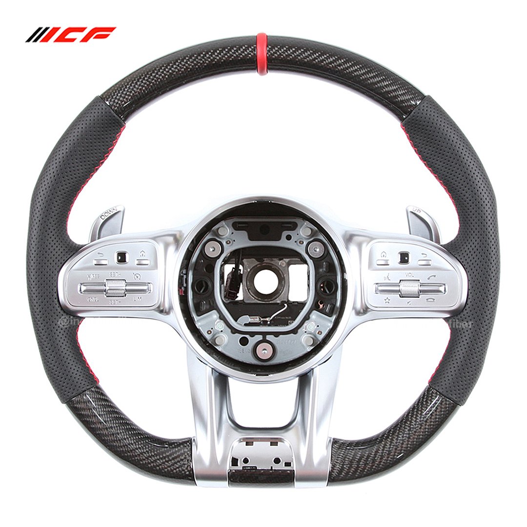 Carbon Fiber LED Steering Wheel for Mercedes Benz A C E S G Class CLS AMG W177 W205 S205 W213 W222 C257 X166