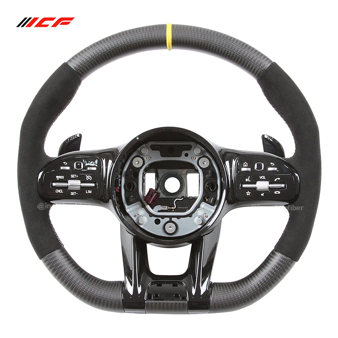 Carbon Fiber LED Steering Wheel for Mercedes Benz A C E S G Class CLS AMG W177 W205 S205 W213 W222 C257 X166