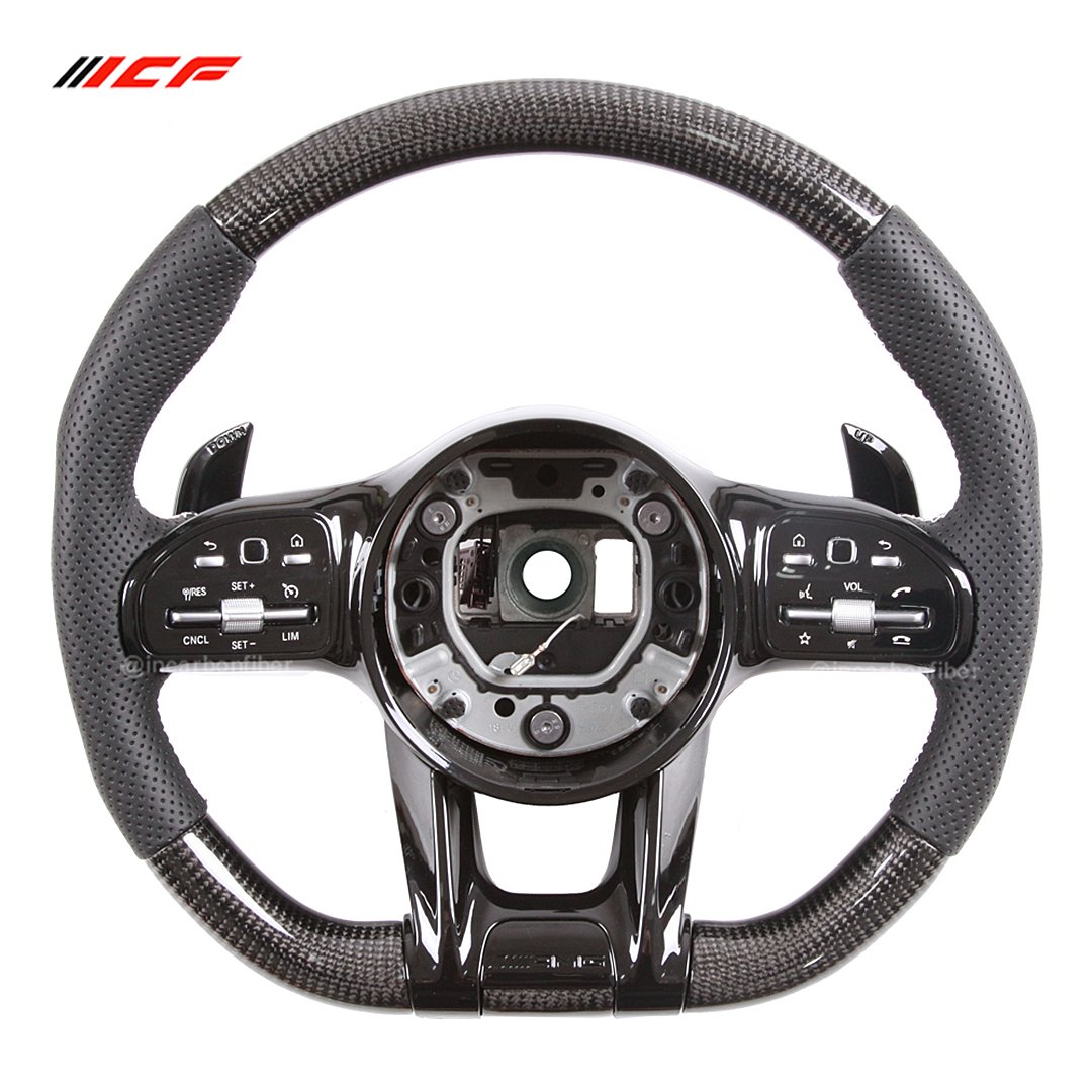 Carbon Fiber LED Steering Wheel for Mercedes Benz A C E S G Class CLS AMG W177 W205 S205 W213 W222 C257 X166
