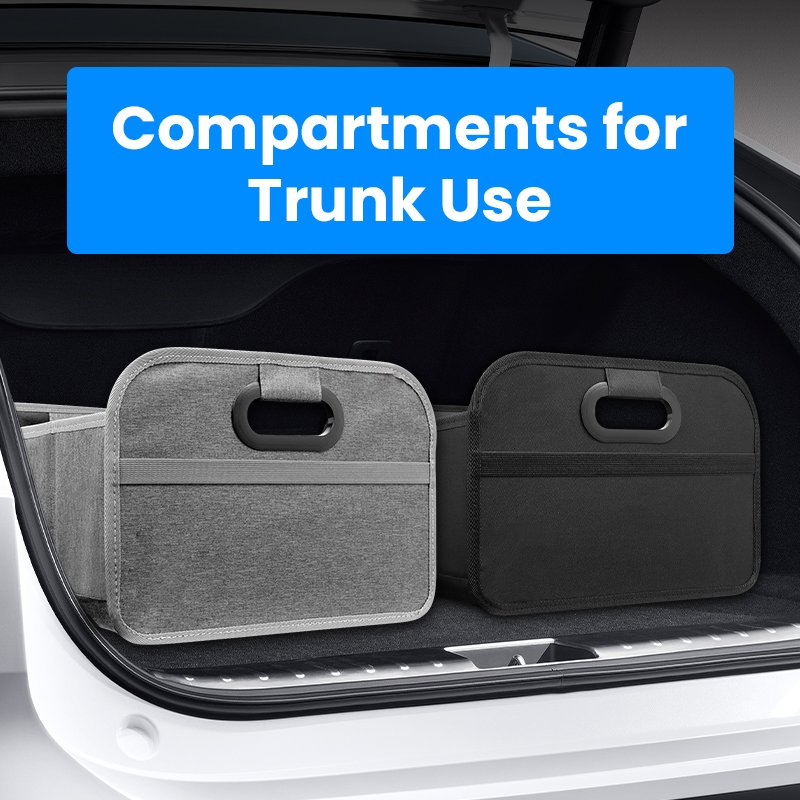 OEM Kuoshi Custom Multi-compartments Foldable Collapsible SUV Car Trunk Storage Organizer Box for Car Accessories