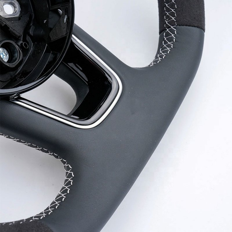 Sports Leather For Audi steering wheel Fit For Audi A1 A3 A4 B9 A5 A6 A7 C7 Q5 S5 S9 Car Steering Wheel