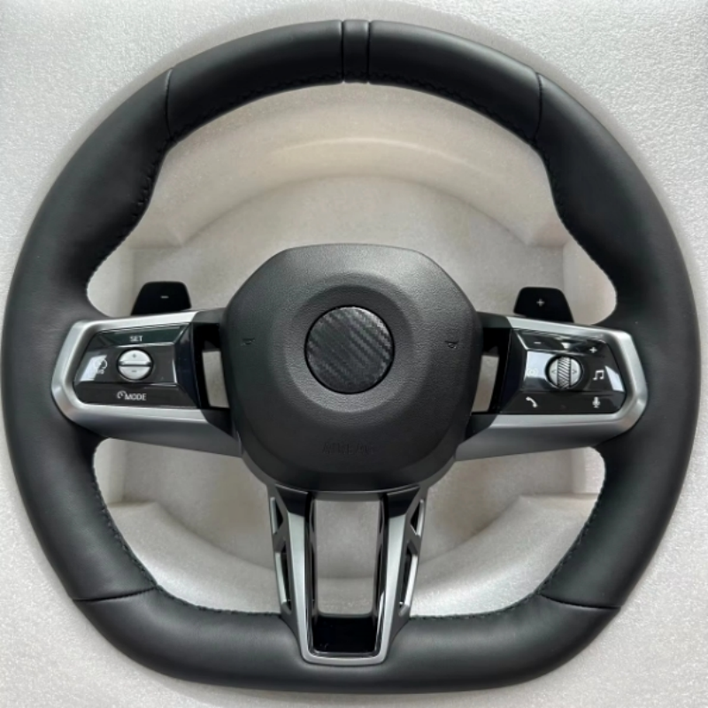 Sporty leather Steering wheel F10 Steering wheel Newly upgraded ID8 full leather sports steering wheel