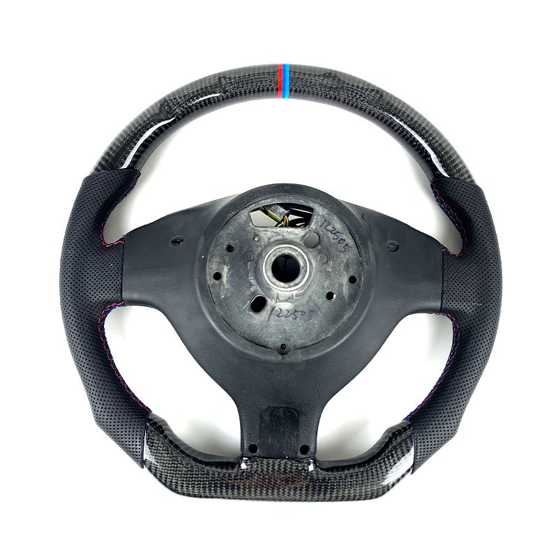 FOR BMW M3 E46 E39 E53 330ci 325i Steering Wheel Carbon Fiber Handmade Leather Customized Car Steering Wheel