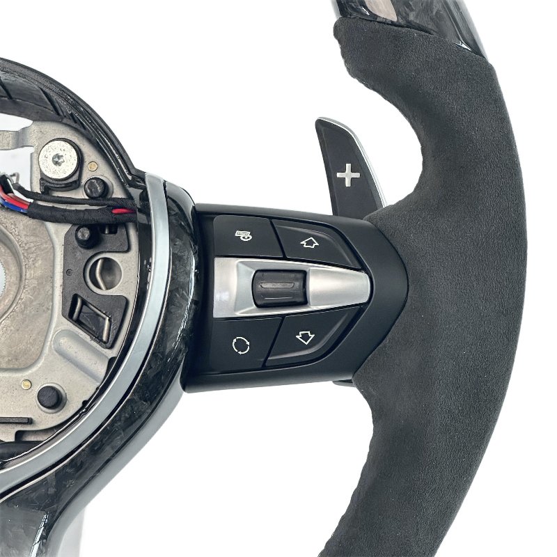 Sports style car steering wheel for BMW M3 M4 M5 E90 E92 F30 F35 F10 F35 F22 F18 F07 F01 forged carbon fiber car steering wheel