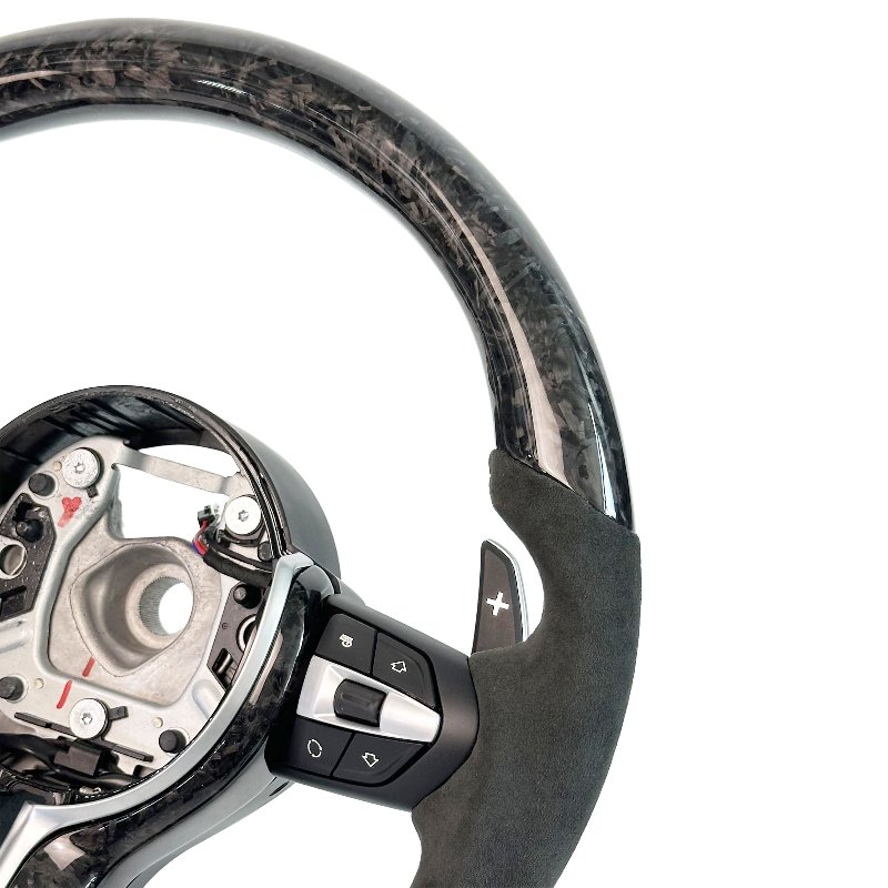 Sports style car steering wheel for BMW M3 M4 M5 E90 E92 F30 F35 F10 F35 F22 F18 F07 F01 forged carbon fiber car steering wheel