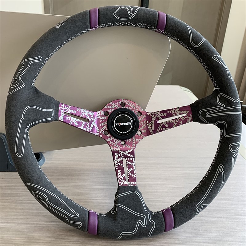 New Drift Racing Steering Wheel Universal Car Deep Dish Steering Wheel Volante Para Juegos