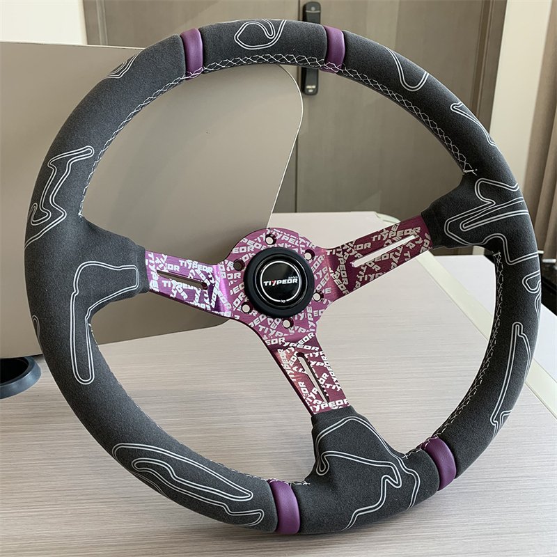 New Drift Racing Steering Wheel Universal Car Deep Dish Steering Wheel Volante Para Juegos