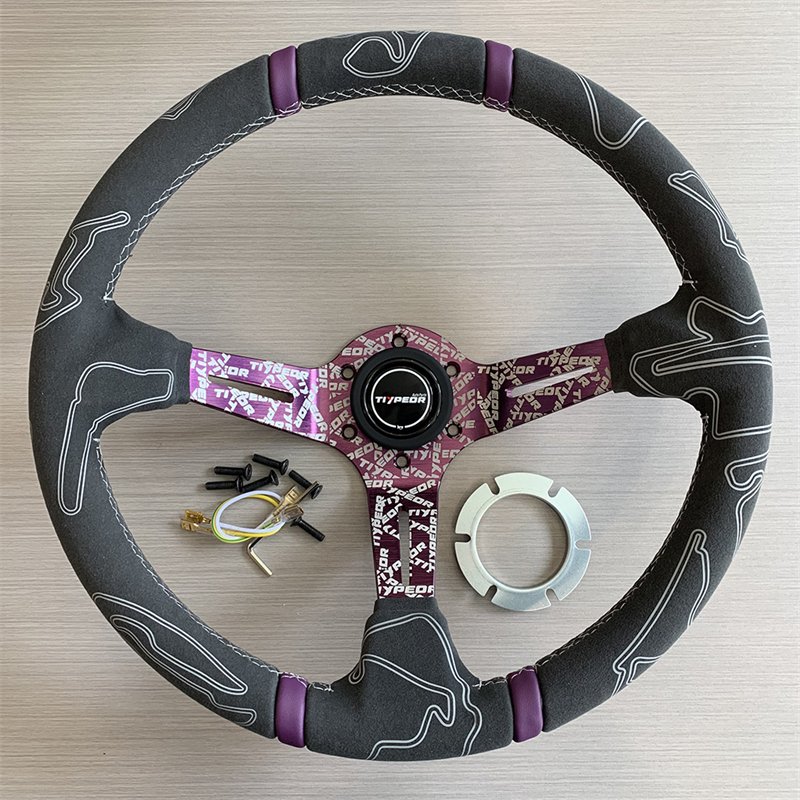 New Drift Racing Steering Wheel Universal Car Deep Dish Steering Wheel Volante Para Juegos