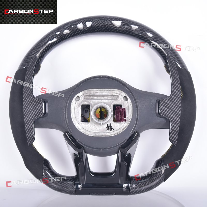 Car LED Steering Wheel For Mercedes Benz AMG W210 SL R230 AMG GT C Class Sprinter GTC R190 E63 W218 Carbon Fiber Steering Wheel