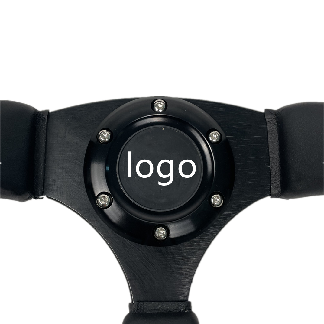Customized Logo 350mm Caliber Ultrafiber material Car Steering Wheel Racing Car use