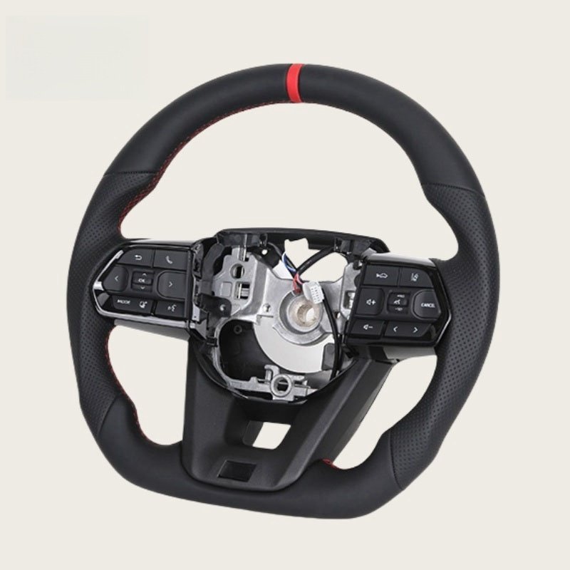 For Toyota Landcruiser Land Cruiser LC200 LC300 Prado 120 150 200 LC79 LC70 LC76 FJ70 FJ79 FJ200 Full Leather Steering Wheel
