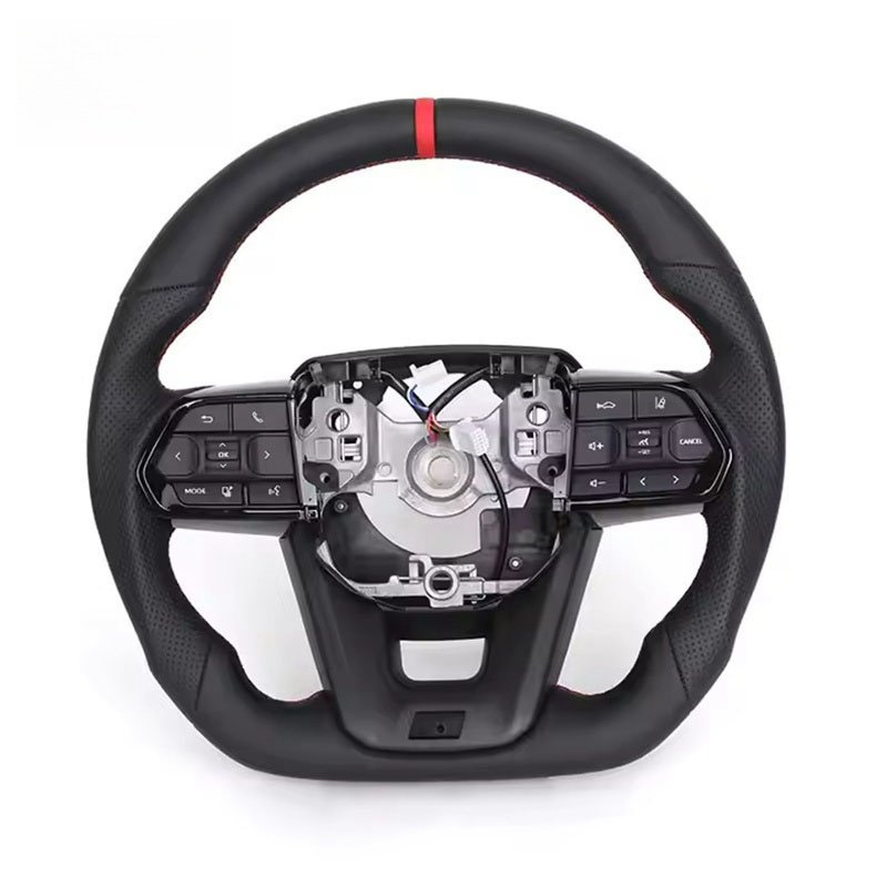 For Toyota Landcruiser Land Cruiser LC200 LC300 Prado 120 150 200 LC79 LC70 LC76 FJ70 FJ79 FJ200 Full Leather Steering Wheel