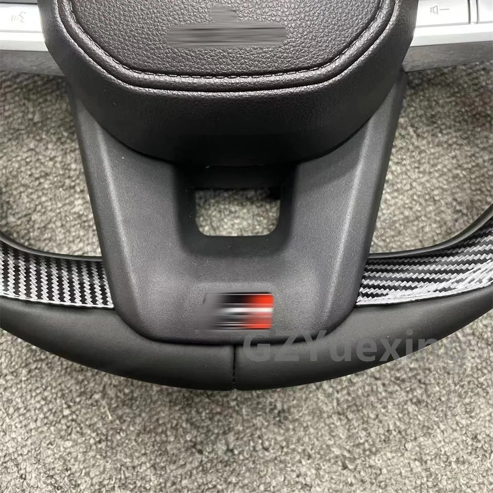 Sports Car Design Leather Steering Wheel Assembly with Carbon Fiber Pattern Fit for Land Cruiser LC300 Models