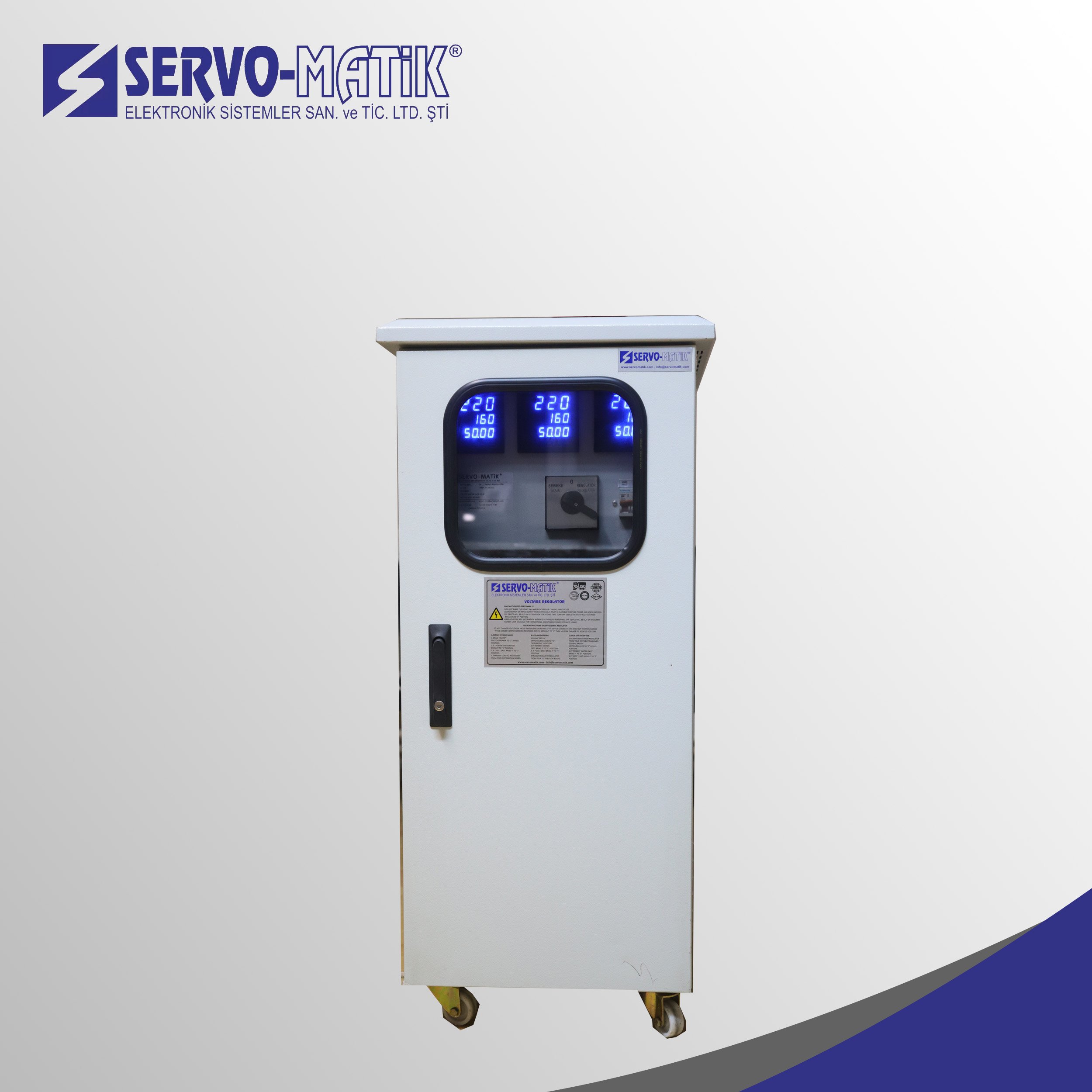 SERVO-MATIK Servo Voltage Regulator 10,5 KVA - 45KVA SERVO-REG Three Phase Input-Three Phase Output