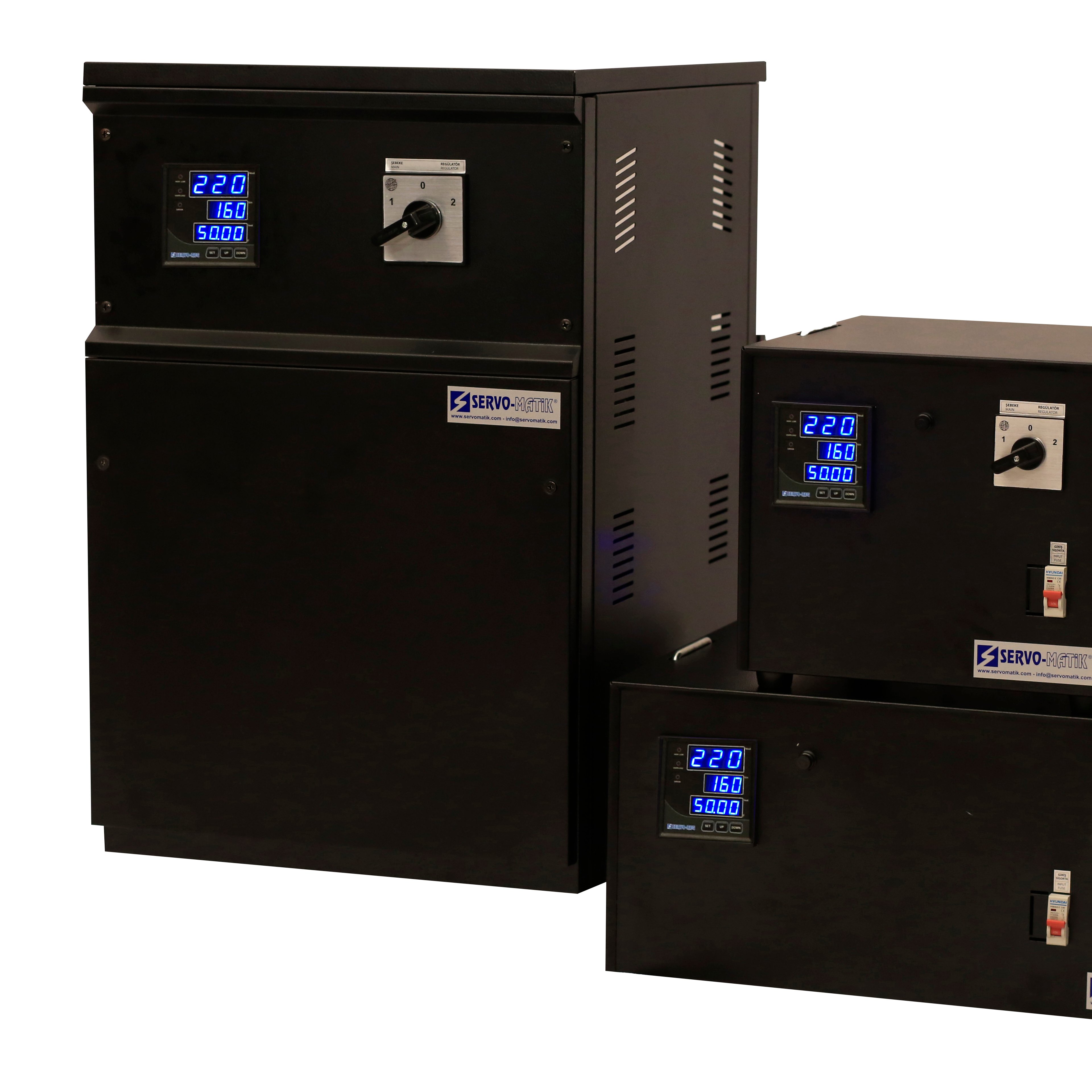 SERVO-MATIK Servo Voltage Regulator 10,5 KVA - 45KVA SERVO-REG Three Phase Input-Three Phase Output
