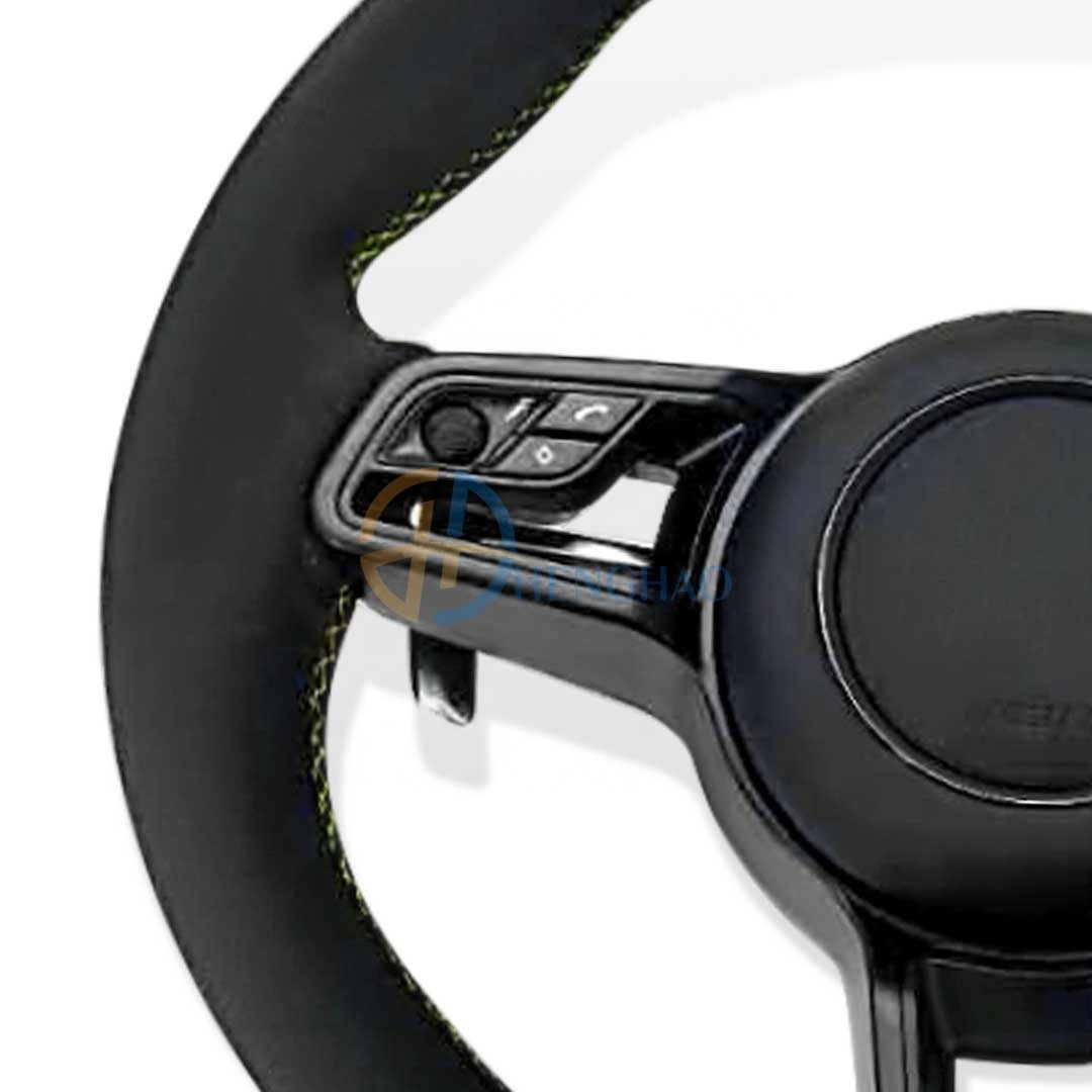 Customized Leather Steering Wheel Fit For Porsche Panamera Cayenne Cayman 718 911 Macan Steering Wheel Upgraded