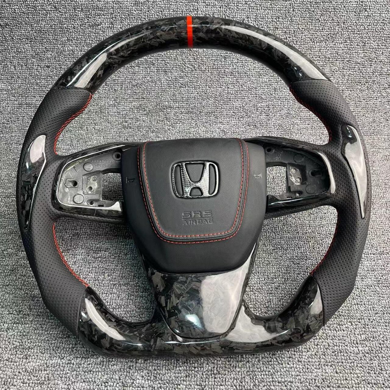 Customization Carbon Fibre leather Steering Wheel Car Accessories For Honda 16-21 10th Generation Civic FC1 FK8 FK7