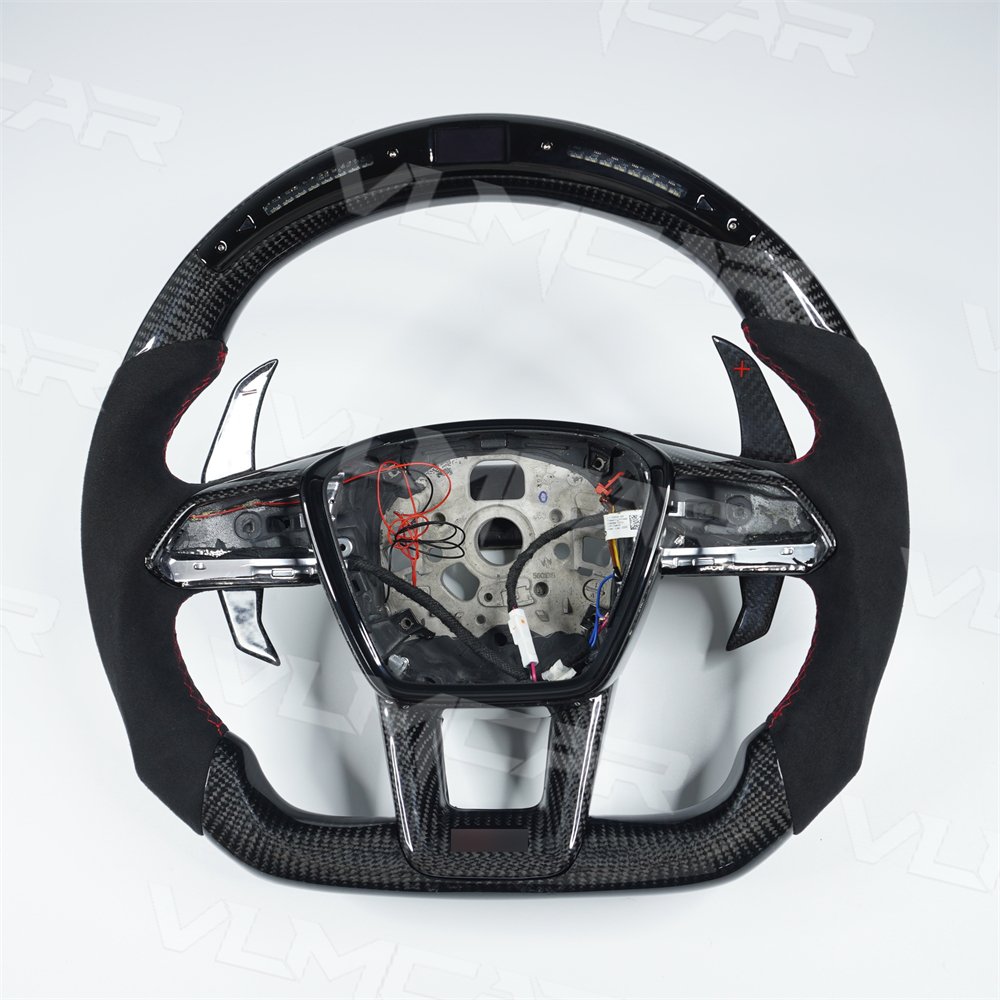 Customize steering wheel led carbon fiber car steering wheel Fit For Audi Q7 Q5L Q3 Q8 RSQ3 RSQ5 RSQ8 Q5 A3 A4 A5