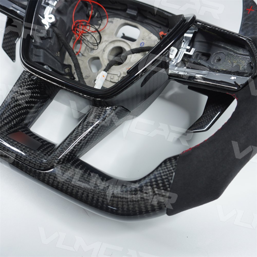 Customize steering wheel led carbon fiber car steering wheel Fit For Audi Q7 Q5L Q3 Q8 RSQ3 RSQ5 RSQ8 Q5 A3 A4 A5